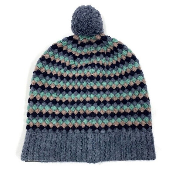 Kangol Pebble Knit Pull On Beanie Hat Top Pom Angora Wool Blend Unisex‎ - Picture 10 of 15